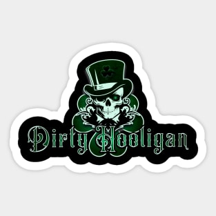 Dirty Hooligan Clover Logo Sticker